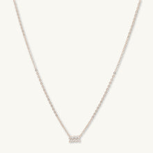 Aquarius Sapphire Charm Zodiac Star Sign Necklace