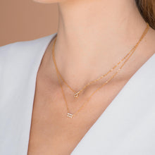 Aquarius Sapphire Charm Zodiac Star Sign Necklace