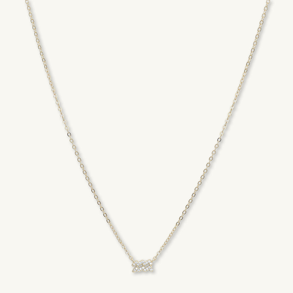 Aquarius Sapphire Charm Zodiac Star Sign Necklace