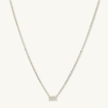 Aquarius Sapphire Charm Zodiac Star Sign Necklace
