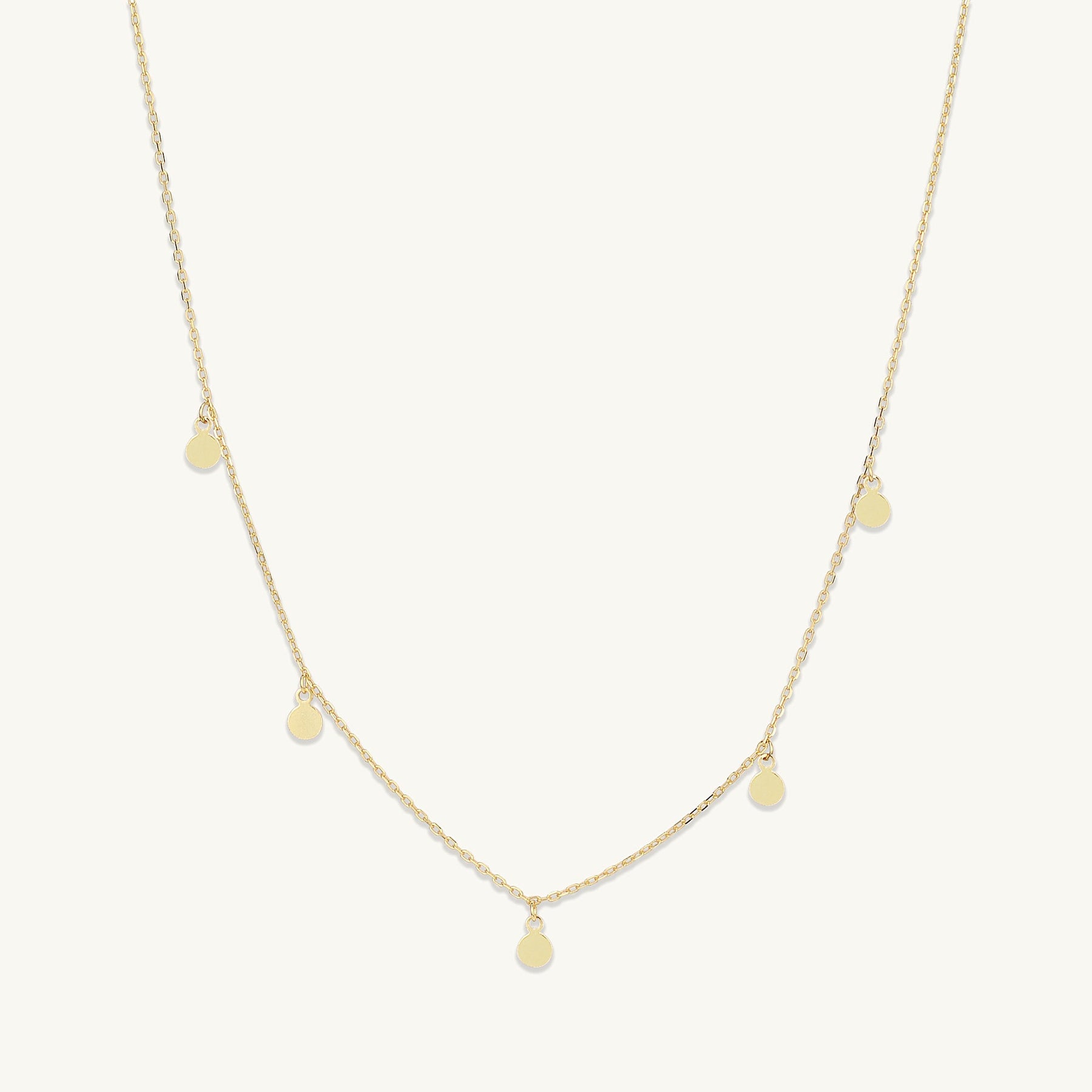 Aria Disc Dangling Necklace