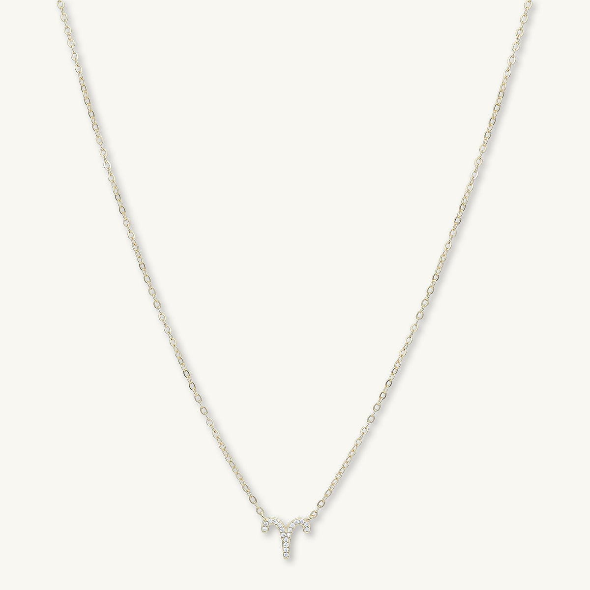 Aries Sapphire Charm Zodiac Star Sign Necklace
