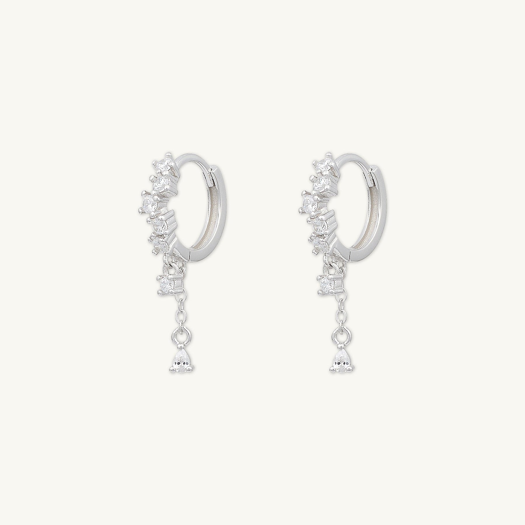 Aura Sapphire Huggie Earrings
