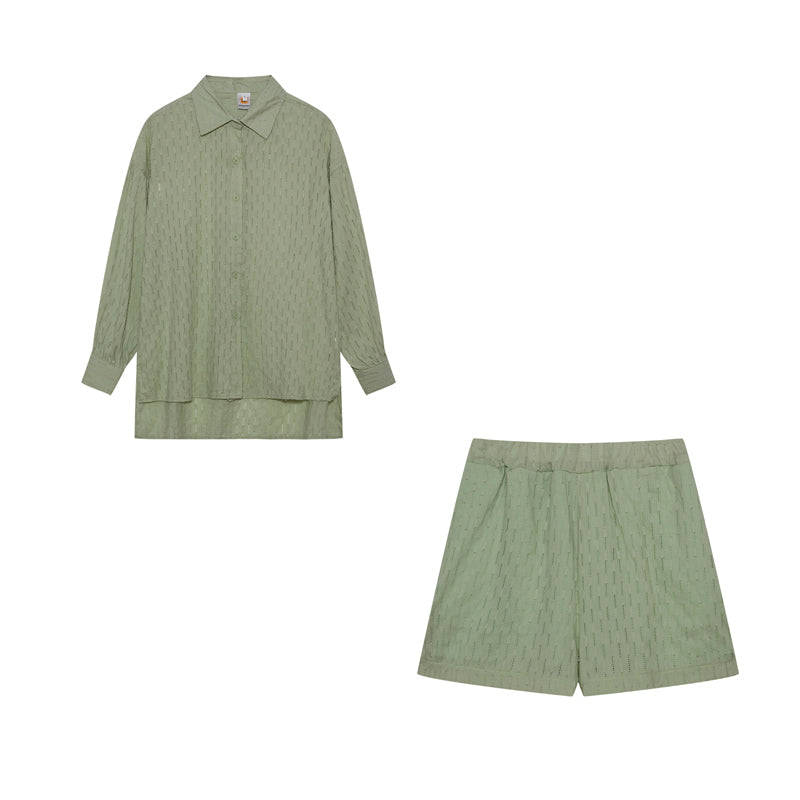 Aaliyah Women's Summer Set – Lightweight Cotton Set with Top and Shorts in Casual Style