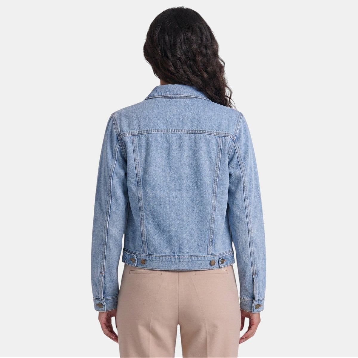 Premium Women's Denim Jacket – Classic Straight Cut