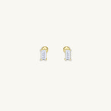 Baguette Barbell Stud Cartilage Earrings