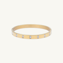 Baguette Hinged Bangle Bracelet