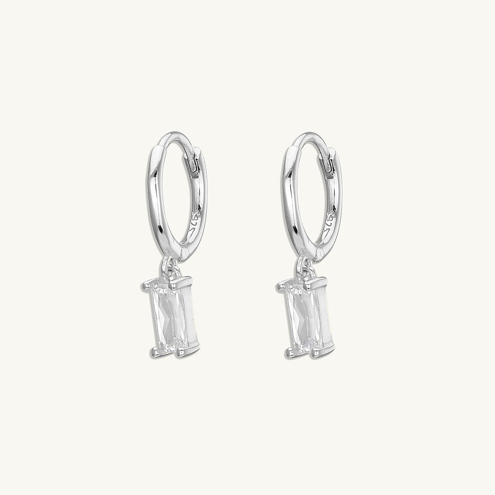 Baguette Hoop Earrings