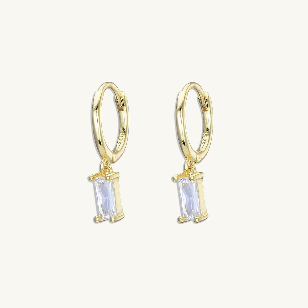 Baguette Hoop Earrings