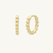 Ball Hoop Huggie Earrings