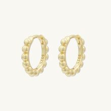 Ball Hoop Huggie Earrings