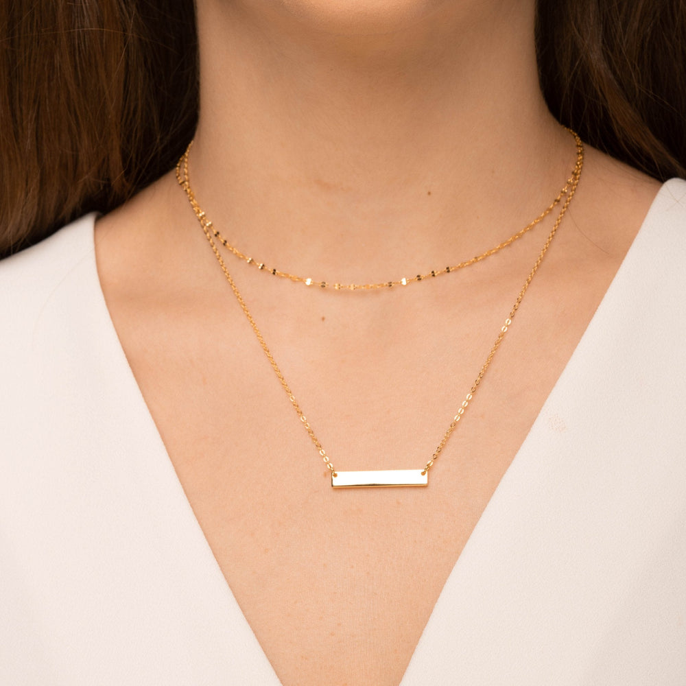 Bar Layering Chain Necklace