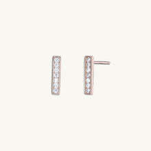 Bar Zirconia Stud Earrings