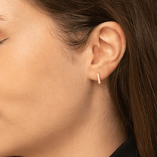 Bar Zirconia Stud Earrings