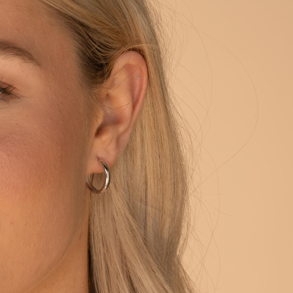 Basic Large Huggie Hoop Earrings