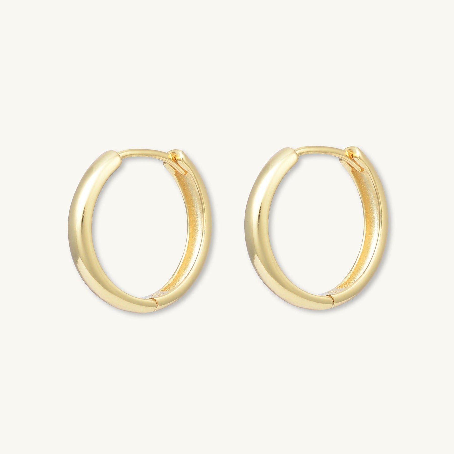 Basic Large Huggie Hoop Earrings