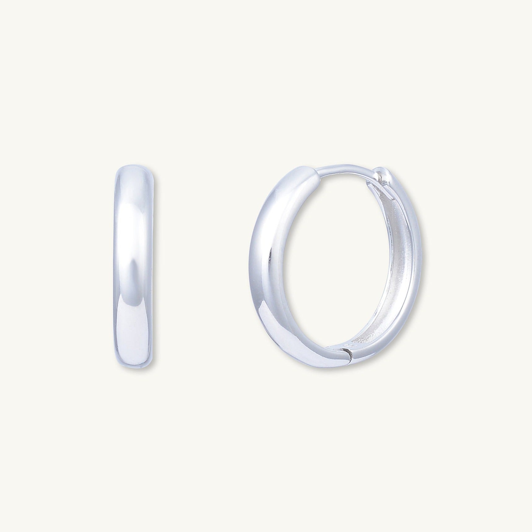 Basic Large Huggie Hoop Earrings