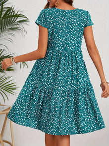 Katie Summer Dress Woman – Light Floral Dress in Polyester with Comfortable Fit