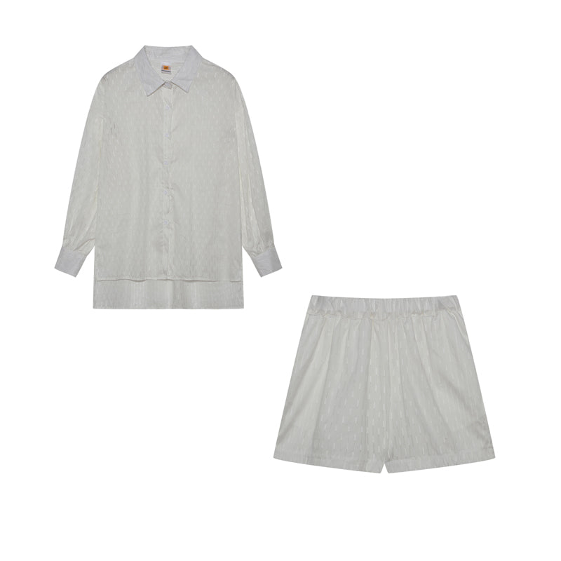 Aaliyah Women's Summer Set – Lightweight Cotton Set with Top and Shorts in Casual Style