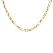 Bezel Cuban Chain Necklace