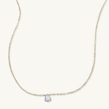 Birthstone Pear Shaped Necklace April