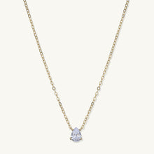 Birthstone Pear Shaped Necklace April