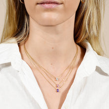 Birthstone Pear Shaped Necklace April