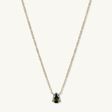 Birthstone Pear Shaped Necklace August