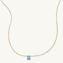 Birthstone Pear Shaped Necklace December