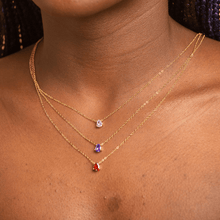 Birthstone Pear Shaped Necklace February