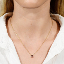 Birthstone Pear Shaped Necklace January