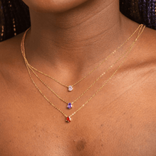 Birthstone Pear Shaped Necklace January
