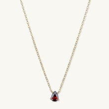 Birthstone Pear Shaped Necklace January