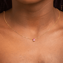 Birthstone Pear Shaped Necklace July