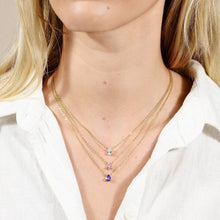 Birthstone Pear Shaped Necklace July