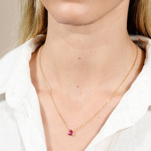 Birthstone Pear Shaped Necklace July