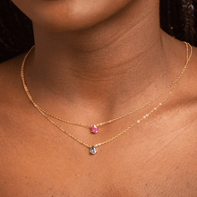 Birthstone Pear Shaped Necklace July