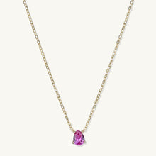 Birthstone Pear Shaped Necklace July