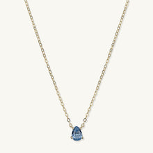 Birthstone Pear Shaped Necklace March