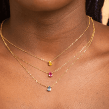 Birthstone Pear Shaped Necklace November