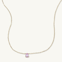 Birthstone Pear Shaped Necklace October
