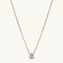 Birthstone Pear Shaped Necklace October