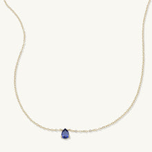 Birthstone Pear Shaped Necklace September