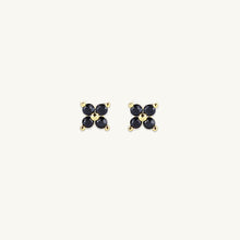 Black Clover Sapphire Earrings
