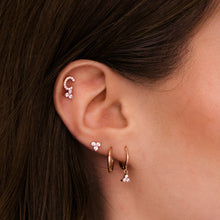 Black Lotus Sapphire Stud Earrings