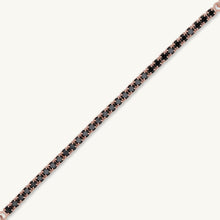 Black Tennis Link Chain Bracelet