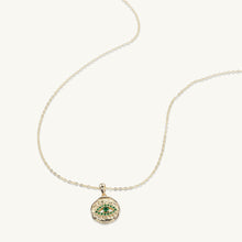 Blue Sapphire Evil Eye Pendant Necklace