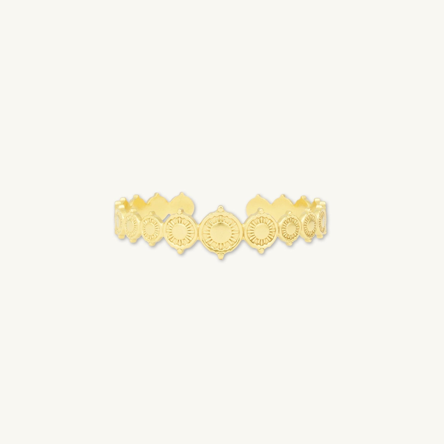 Bohemian Sun Open Cuff Bangle