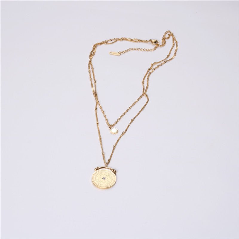 Boho Disk Layering Necklace