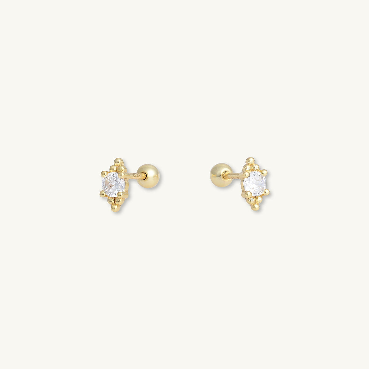 Boho Sapphire Barbell Stud Cartilage Earrings